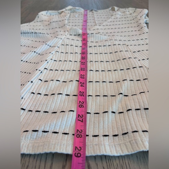 Zara White & Black Striped Wrap Style Romper Size M - Picture 10 of 10